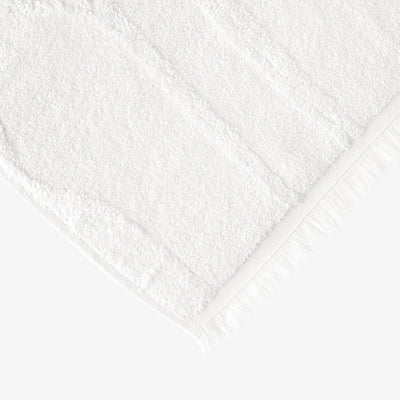 Barbara Jacquard Fringed 100% Turkish Cotton Hand Towel, Off-White 2