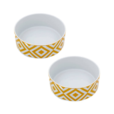Morocco Set of 2 Bowls, Yellow 1