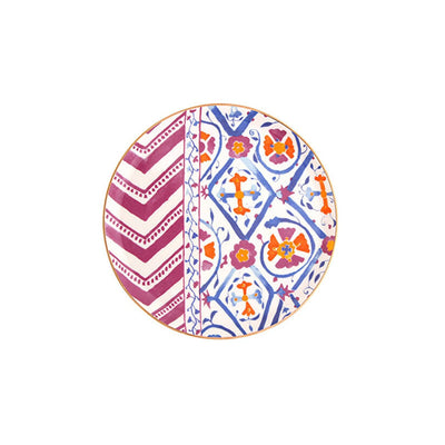 Ikat Set of 6 Side Plates, Multicoloured, 20 cm 1