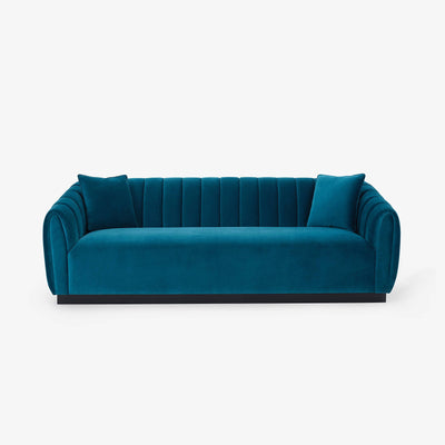 Celeste Velvet Sofa, Blue, 240x70x80 cm 1
