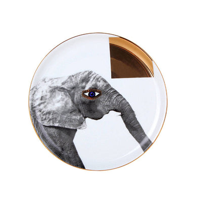 Wild Life Set of 6 Elephant Side Plates, 20 cm 1
