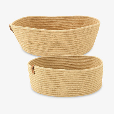Lori Oval Set of 2 Baskets, Natural, Set 1