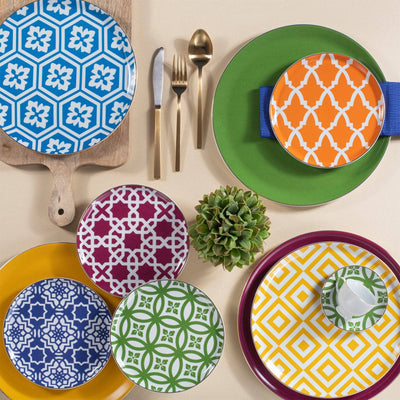 Morocco Flat Plate, Yellow, 32 cm 2