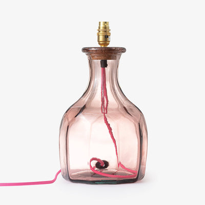 Beck Glass Lamp, Pink, 35 cm 1
