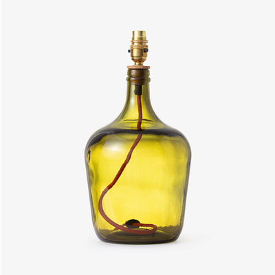 Tinker Glass Lamp, Olive, 36 cm 1