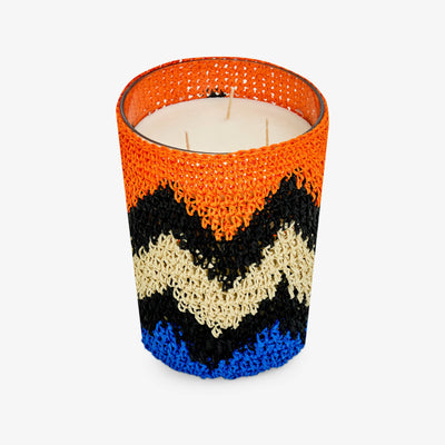 Hook Handmade Candle, Orange - Blue - White, S Candles sazy.com