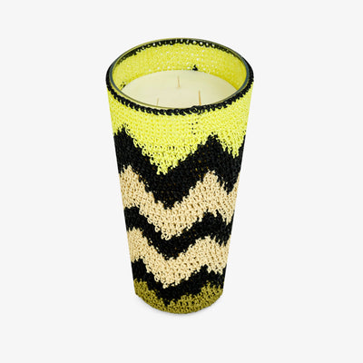 Hook Handmade Candle, Green - Beige - Black, L Candles sazy.com