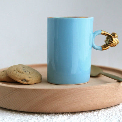 Knotted Handmade Mug, Blue, 250 ml 2