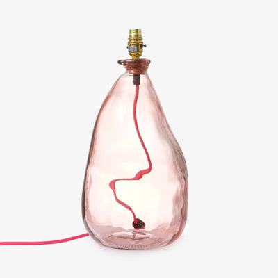 Orion Glass Bubble Table Lamp, Pink, 42 cm 1