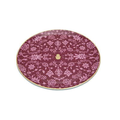 Glamorous Set of 6 Dinner Plates, Fuchsia, 24 cm 2
