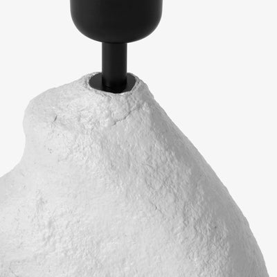 Myra Papier Mâché Table Lamp, Grey 2
