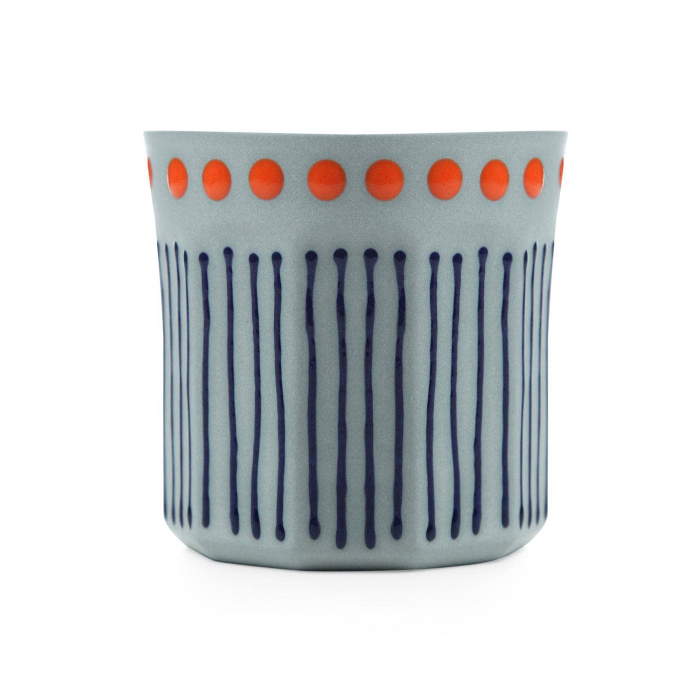 Ringmaster Handmade Striped Cup, Grey, 280 ml Cups & Mugs sazy.com