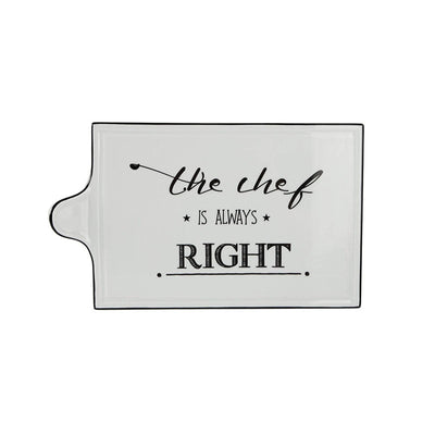 Be Happy Cheese Platter, Black - White 1