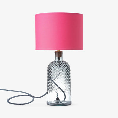 Alnair Diamond cut Glass Table Lamp, Grey, 34 cm 2