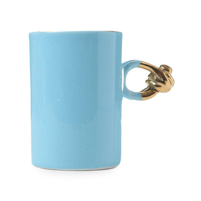 Knotted Handmade Mug, Blue, 250 ml 1