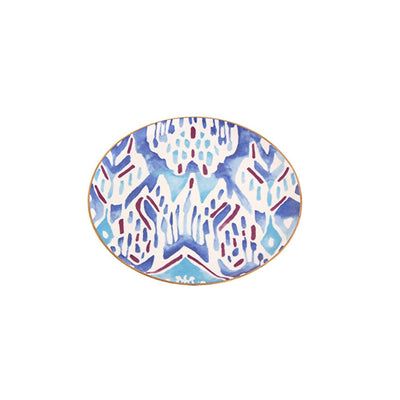 Ikat Set of 6 Side Plates, Multicoloured, 20 cm 2