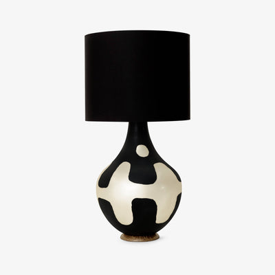 Livia Table Lamp , Silver - Black 1