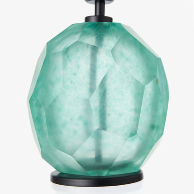 Mauritius Glass Table Lamp, Green 2