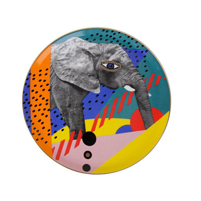 Wild Life Set of 6 Elephant Dinner Plates, 28 cm 1