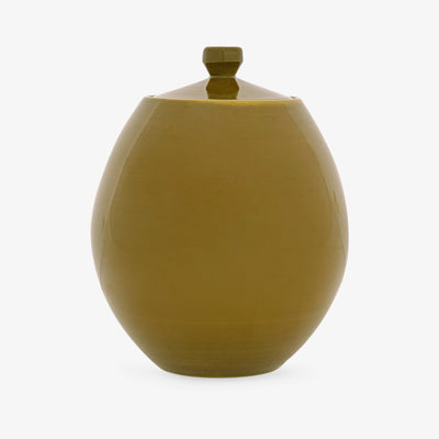 Breton Handpainted Vase, Green 1