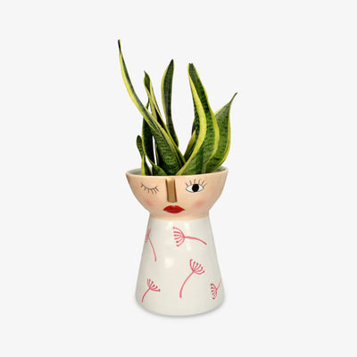 Wink Face Vase, Peach 2