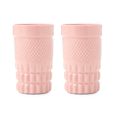 Quartz Set of 2 Handmade Mugs, Pink 1