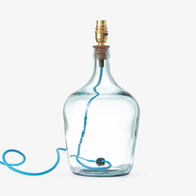 Tinker Glass Lamp, Light Blue, 36 cm 1