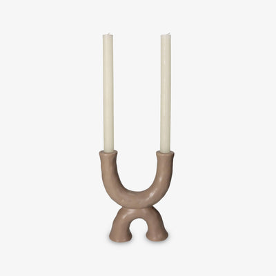 Looper Candle Holder, Beige, S 2