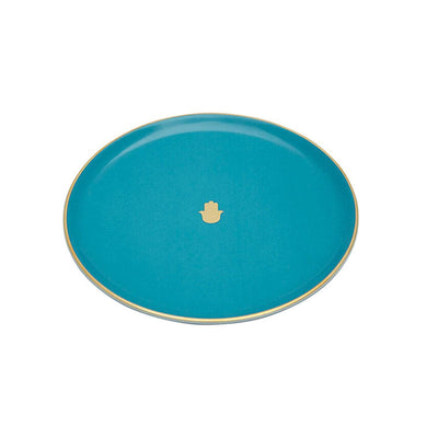 Glamorous Set of 6 Side Plates, Turquoise, 20 cm 2