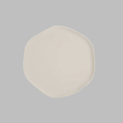 Alumilite Set of 6 Flat Plates, Creme, 33 cm 1