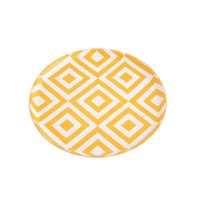 Morocco Set of 6 Side Plates, Yellow, 20 cm 2