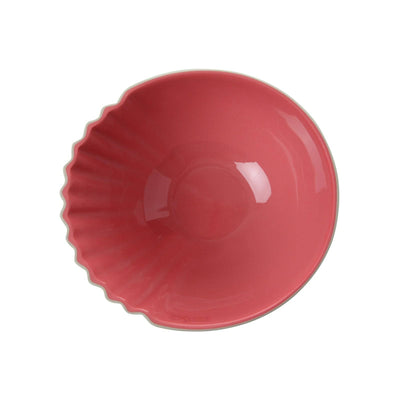 Venus Footed Bowl, Beige - Coral 2