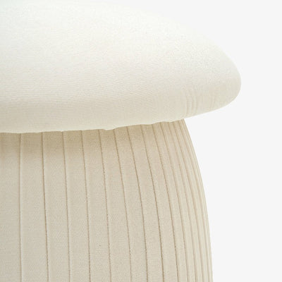 Mushroom Pouf, Off-White, 50x50x43 cm 3