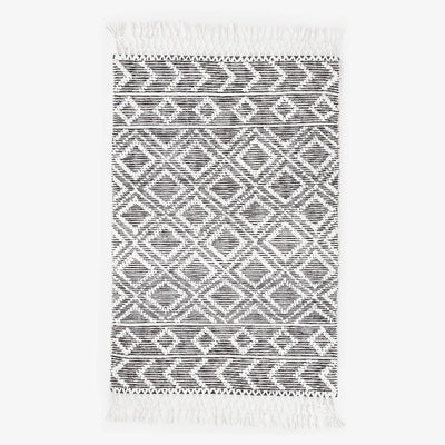 Sullivan Hand Woven Geometric Rug , Black - White, 160x230 cm 1
