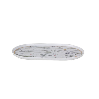 Botanical Set of 2 Oval Plates, Green, 32 cm 2
