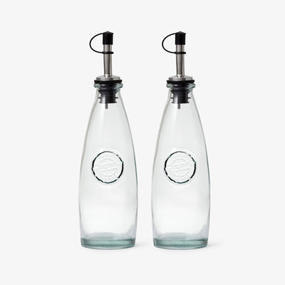 Ollie Glass Oil Bottle Set, Clear, 0.3 L 1