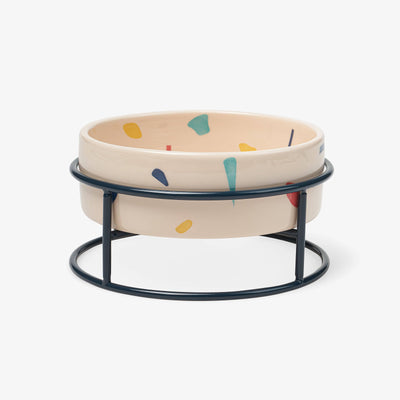 Ceramic Pet Bowl, Navy 1