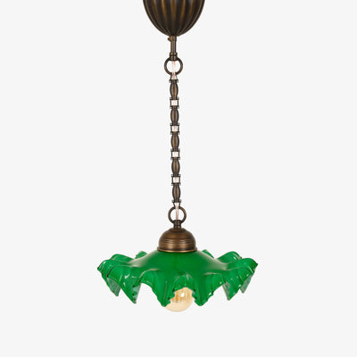 Glass Ceiling Lighting, Green, 28x55x56 cm 1