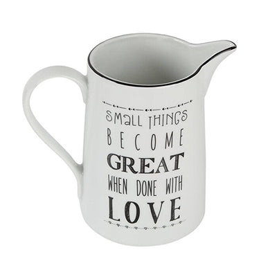 Be Happy Jug, White - Black, 1.38 L 2