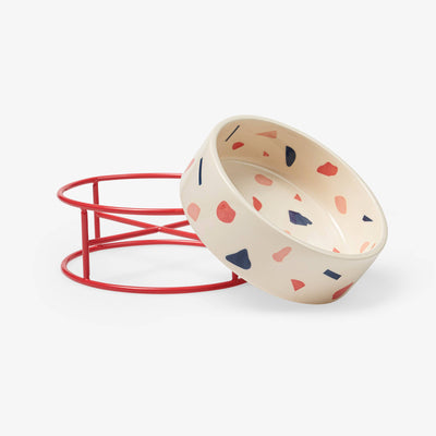 Ceramic Pet Bowl, Pink 2