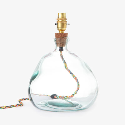 Oorun Glass Bubble Table Lamp, Clear, 29 cm Table & Bedside Lamps sazy.com