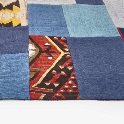 Atticus Vintage Patchwork Area Rug No. 4, Blue, 120x180 cm 2