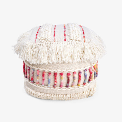 Sidney Pouf, Ivory - Multicoloured 1