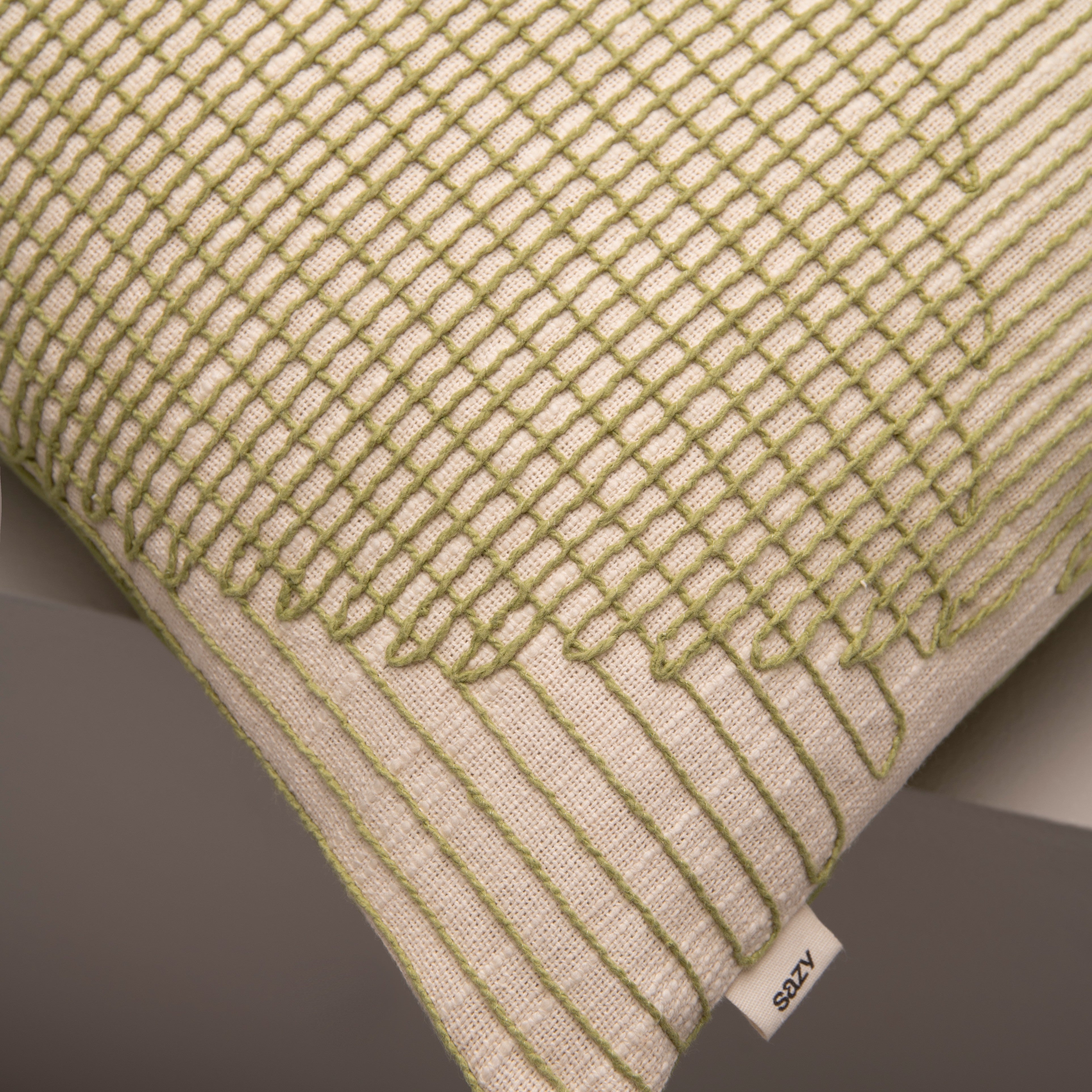 Hatch Stitched Cushion