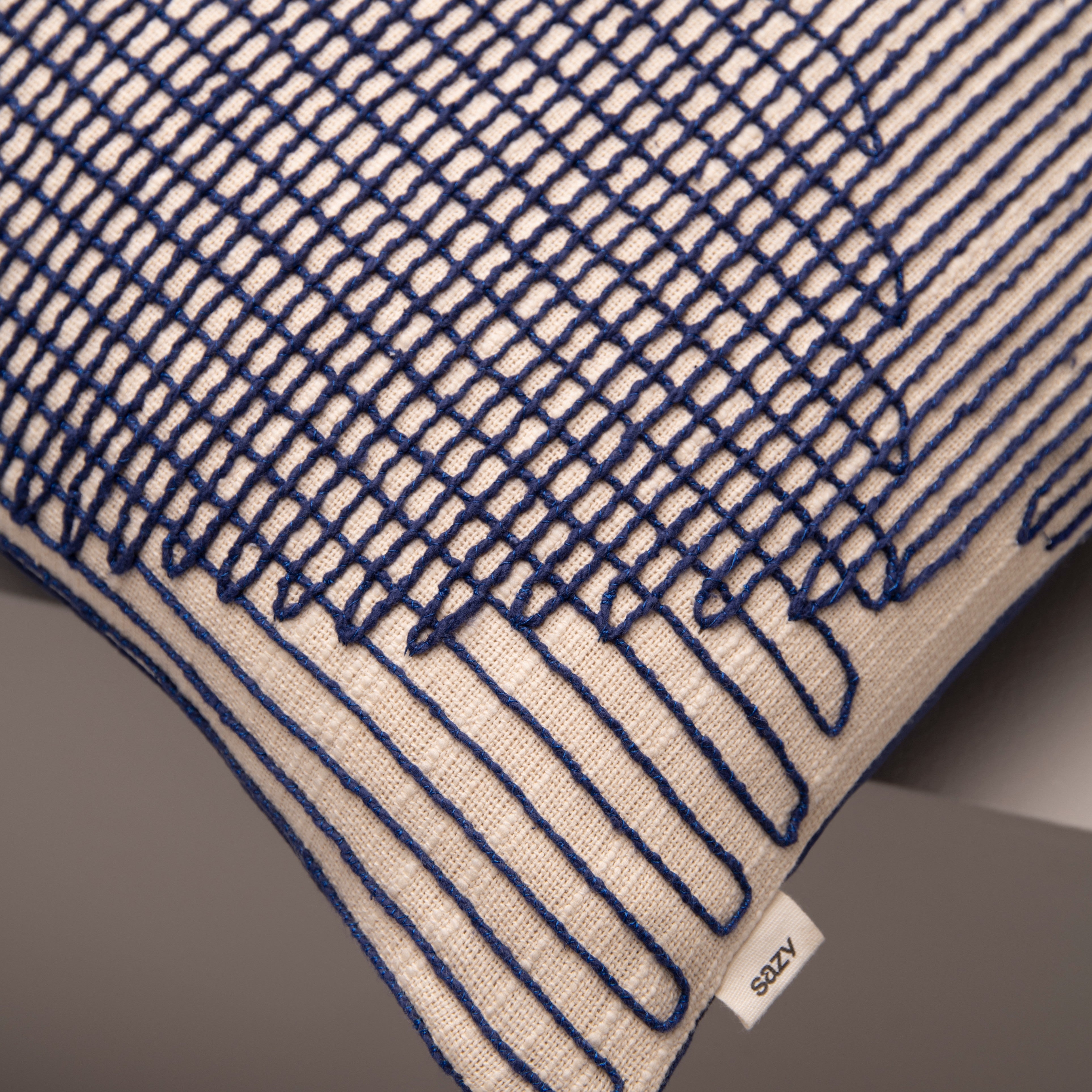 Hatch Stitched Cushion