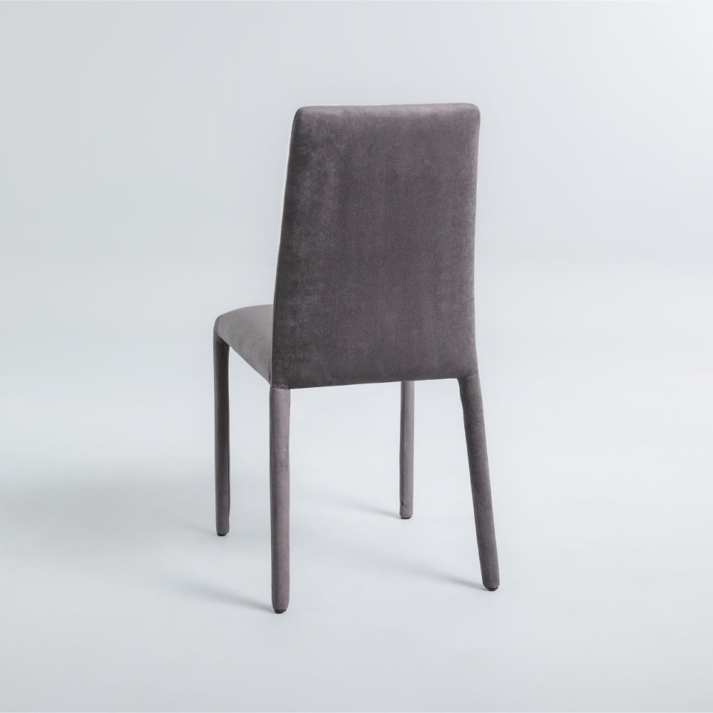 Cooper Dining Chairs - Set of 2, Steel Grey Velour