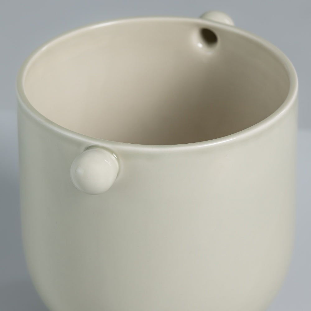 Orelha Medium Vase/Planter Gloss Cream