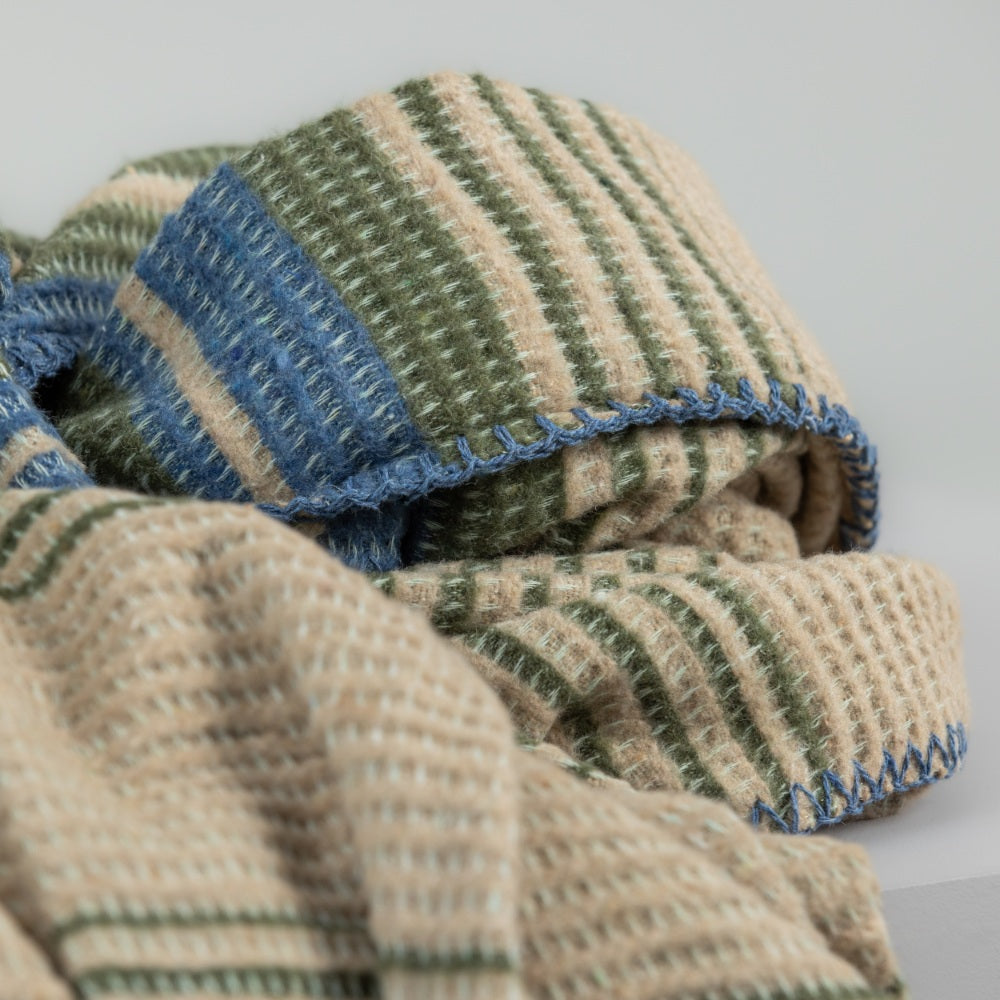 Noah Textured Throw Ribbed Cotton Blend Multi