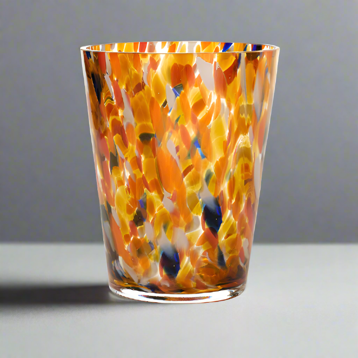 Brillante Handblown Glass Vase, Multicoloured (17cm)