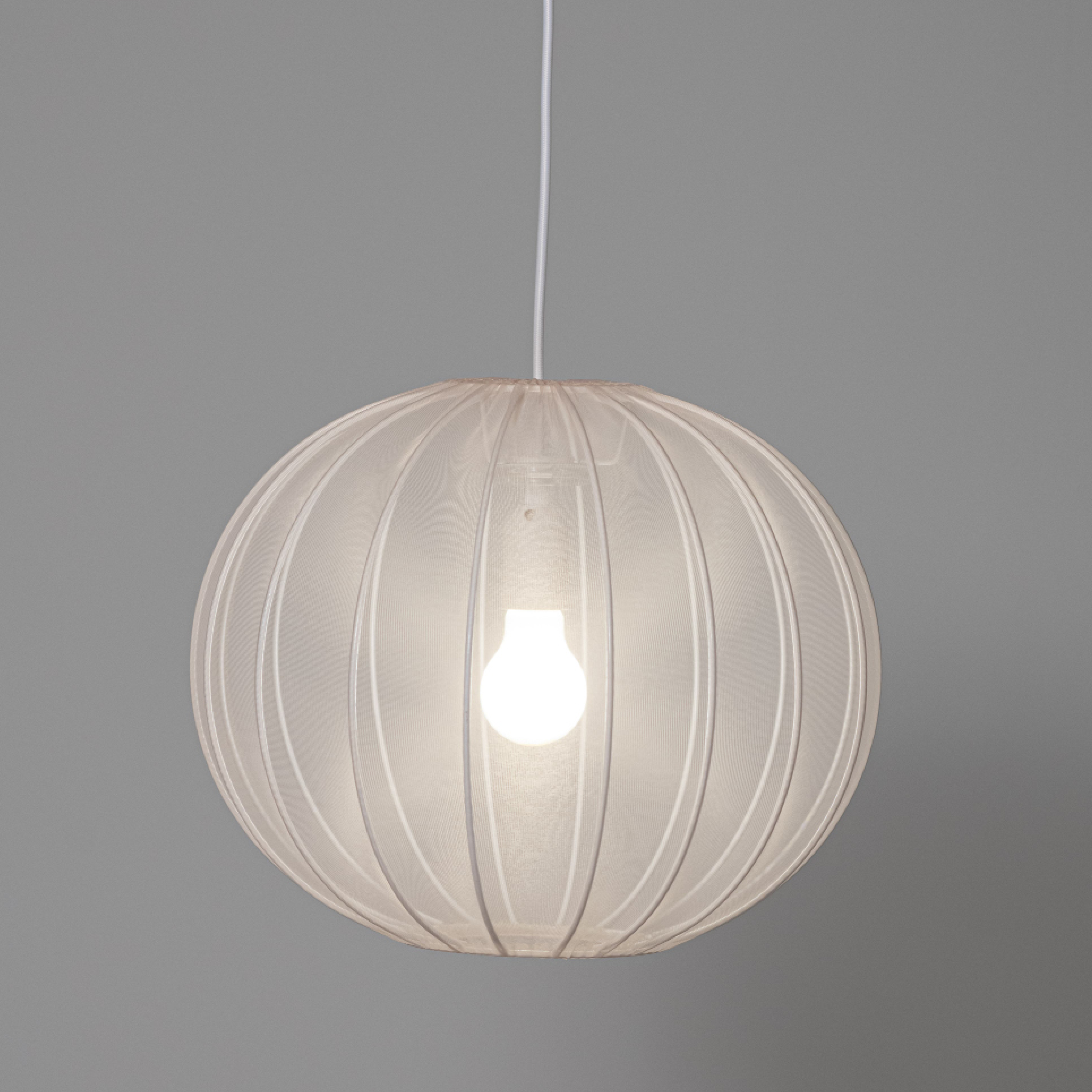 Mist Pendant Lampshade 39cm, Beige Chiffon